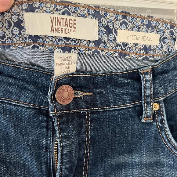 Vintage America Embroidered Bestie Jeans - Picture 5 of 9